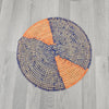 Orange and blue African Senegalese Placemat & African Wall Décor – Senegalese Baskets  - Rufina Designs