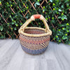 Small Round Straw basket - Ghana Basket - SB18