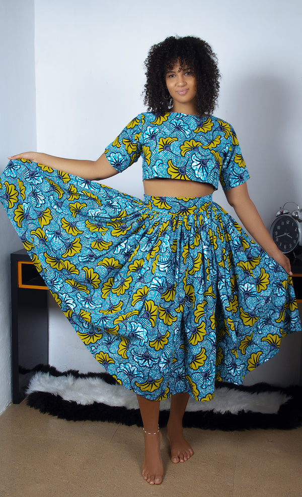 African Print Crop Top
