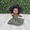 Black baby boy doll in African Print dress - Daada