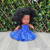 Black baby boy doll in African Print dress - Dada