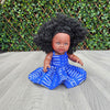 Black baby boy doll in African Print dress - Dada