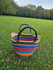 African Straw Basket - U Shopper Basket USB012