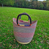 African Straw Basket - U Shopper Basket USB06