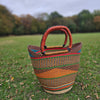 African Straw Basket - U Shopper Basket USB05