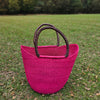 African Straw Basket - U Shopper Basket USB09