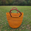 African Straw Basket - U Shopper Basket USB07