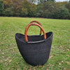 African Straw Basket - U Shopper Basket USB06