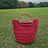 African Straw Basket - U Shopper Basket USB02