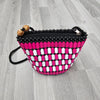 Kenyan Wooden Bead Handbag - Pinkie