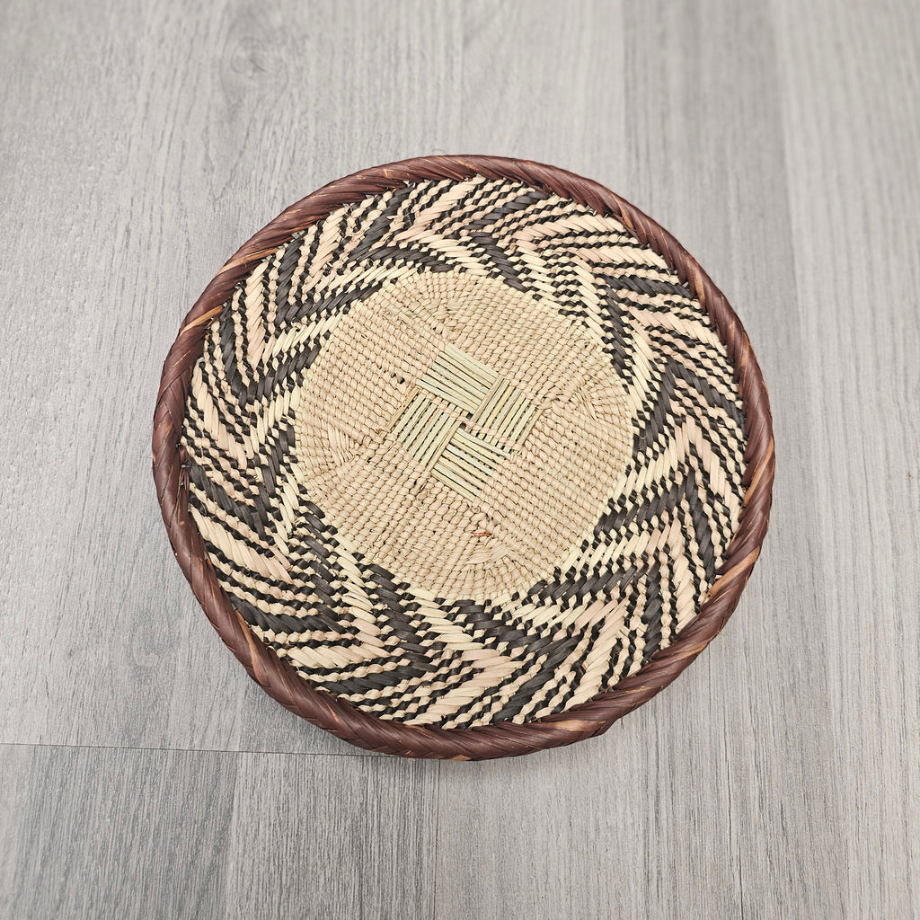 African Wall Basket – Binga Basket – Tonga Basket - Zimbabwe Basket 8inch - BIN01_1