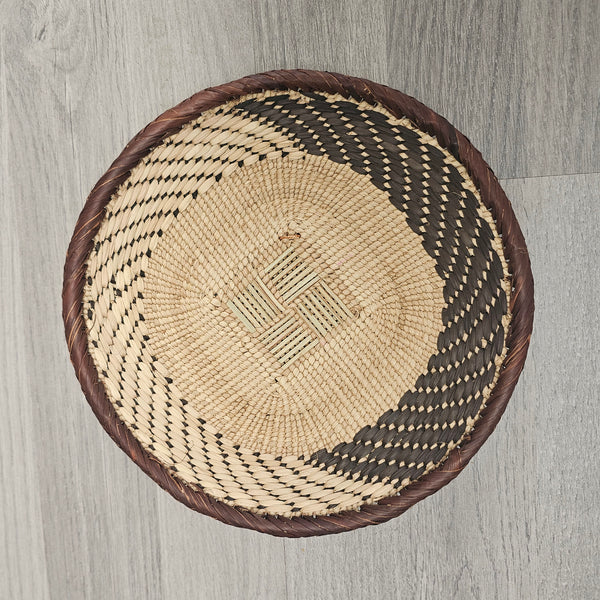 African Wall Basket – Binga Basket – Tonga Basket - Zimbabwe Basket 8inch - BIN02_1