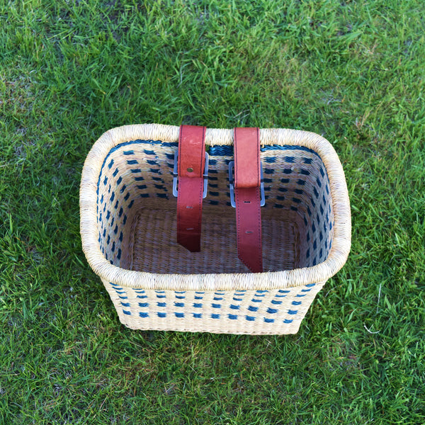 Bicycle Basket with Straps - 1 - African Basket