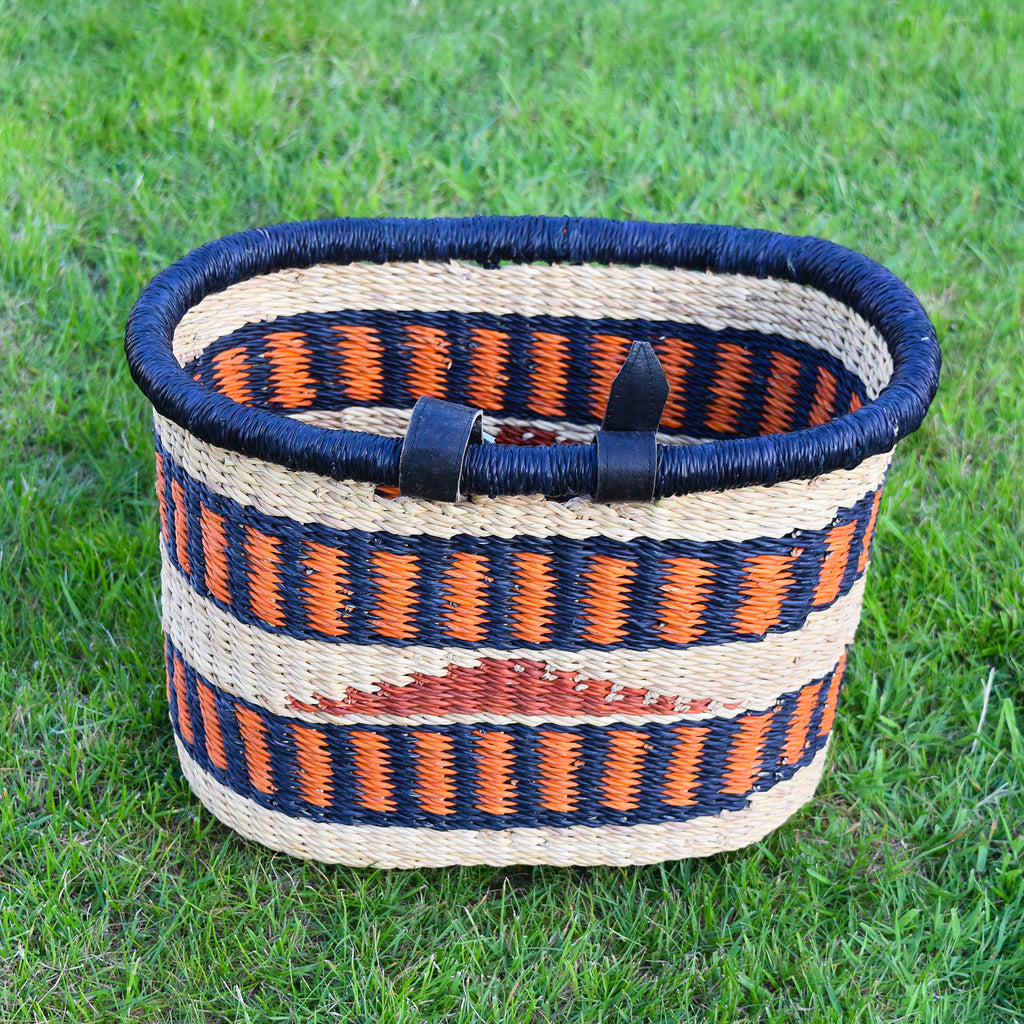 Bicycle Basket with Straps - 4 - African Basket