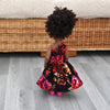 Black Doll in African Print Dress - Black Curly Hair doll - African Doll - Black Baby doll - Mix Race doll