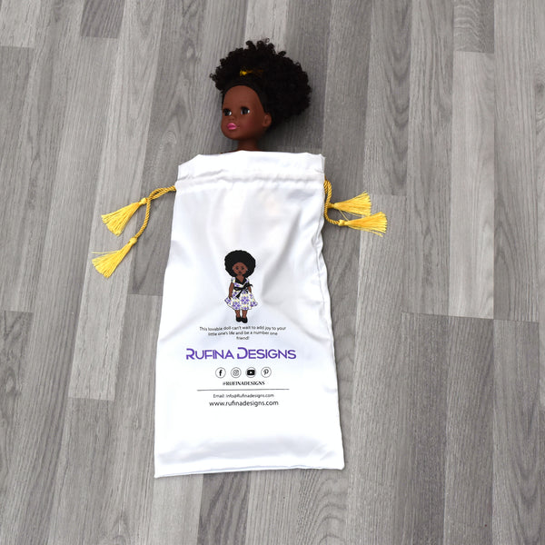 Black Doll - Afro Hair doll - African Doll - Thabisa