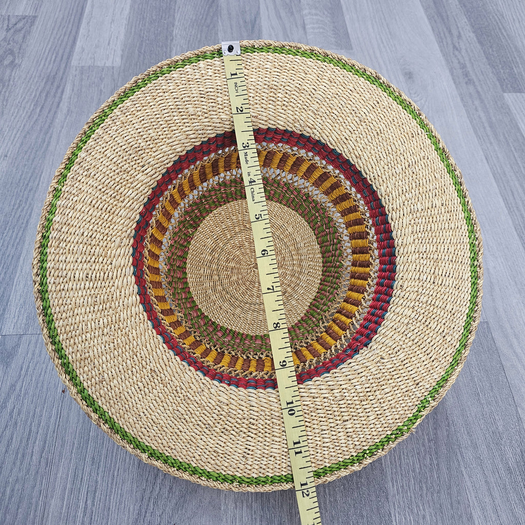 Bolga Hat - African Straw hat - Straw Sun hat BH07_1