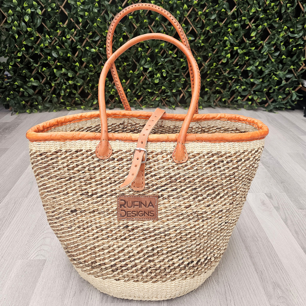 Kenya Storage basket - Sisal Tote Bag - Kiondo - African straw shopping bag LSB1_1