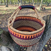 Large Round Straw basket  - African Basket - RB2