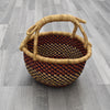 Large Round Straw basket 18 - African Basket - Ghana Basket