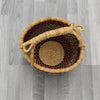 Large Round Straw basket 18 - African Basket - Ghana Basket