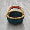 Large Round Straw basket 19 - African Basket - Ghana Basket