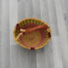 Large Round Straw basket 21 - African Basket - Ghana Basket