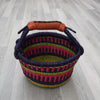 Large Round Straw basket 24 - African Basket - Ghana Basket