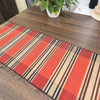 Raffia Table Runner - Ugandan Table Runner_ Orange Stripes_Style 3