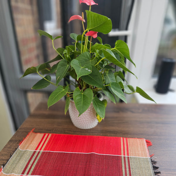 Raffia Table Runner and Placemats - Ugandan tablemat -RTM05_1