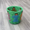 Rwandan Pot Basket Green