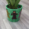 Rwandan Pot Basket Green