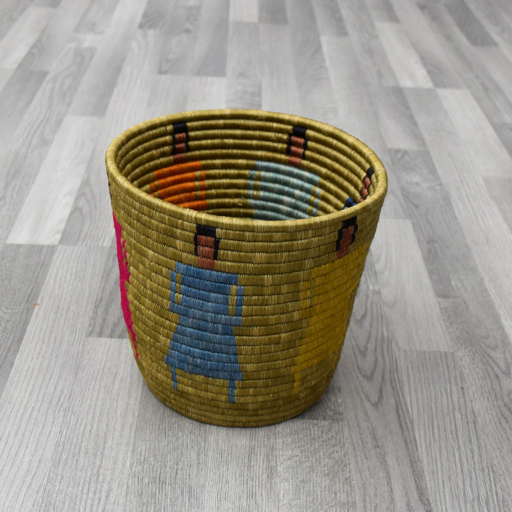 Rwandan Pot Basket Brown Basket