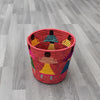 Rwandan Pot Basket Red