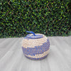 Senegalese Seagrass Basket with Lid - Senegalese Basket – African Storage Basket - SB02_1