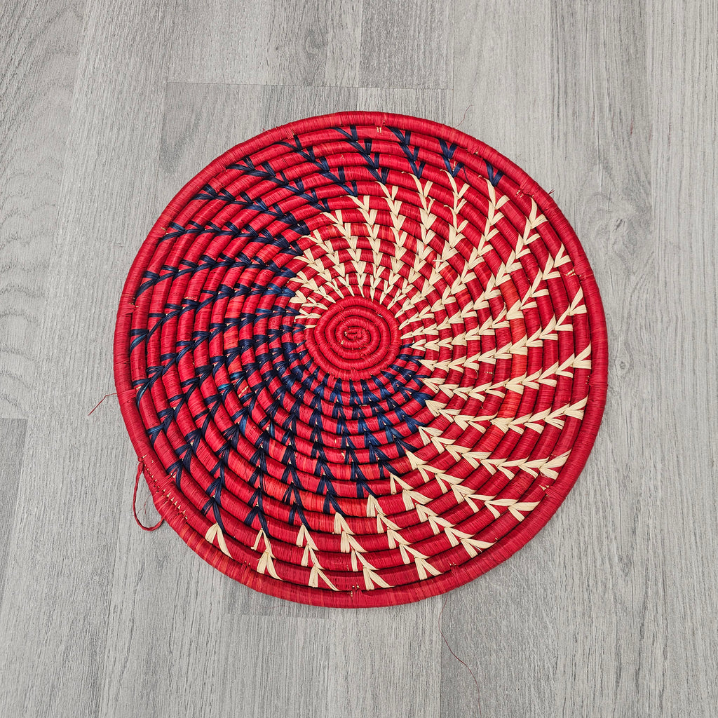 Ugandan basket - African Wall Décor – African Wall hangins – Woven African placemats UPM011_1