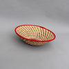 Hand woven straw. A tradition and art which has been part of Ugandan culture for centuries.  With all of the materials used being natural products or recycled, we also believe this is a lovely way of making use of natural resources the world has to offer and making positive changes to become more sustainable.  Beautifully, unique, handmade basket made out of banana stalks and raffia fibres also known as the Ugandan basket. 