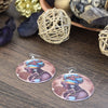 Wooden African Woman Head Wrap earring, earring - Rufina Designs