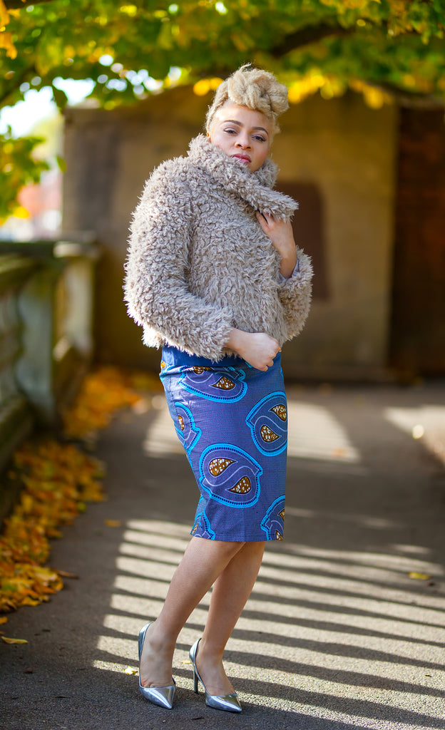 African Print Pencil Skirt - Krobea, Skirt - Rufina Designs