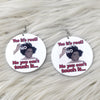Natural Hair  Wooden Earring, earring - Rufina Designs