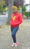 Supersoft Unsiex Red Hoodie - Hannifa, Top - Rufina Designs