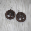 Tree of Life Wooden Earring, earring - Rufina Designs