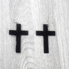 Wooden Cross Earring, earring - Rufina Designs